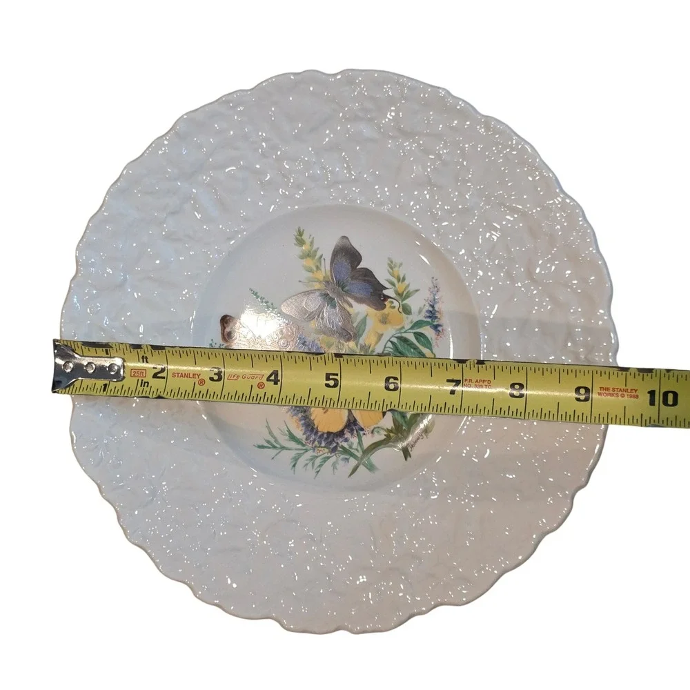 Royal Cauldon Bristol Porcelain Plates‎ Set of 5 Holmes Gray Butterfly Designs